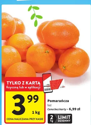 Pomarańcza luz promocja w Intermarche
