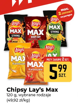 Chipsy Lay's Max promocja w Społem Częstochowa