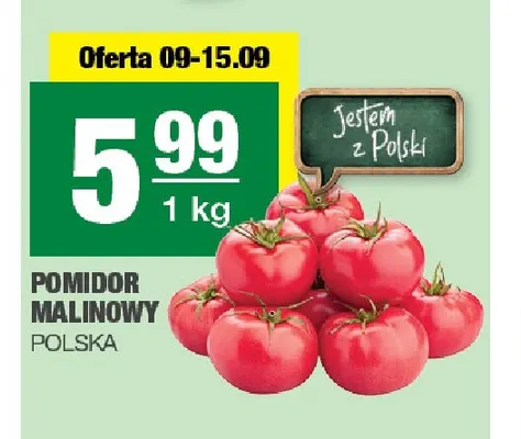Pomidory malinowe polskie promocja w SPAR