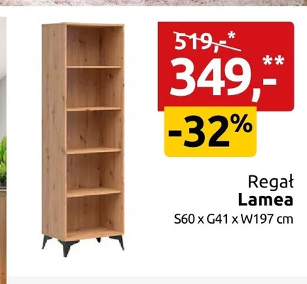 Regał Lamea promocja w Black Red White