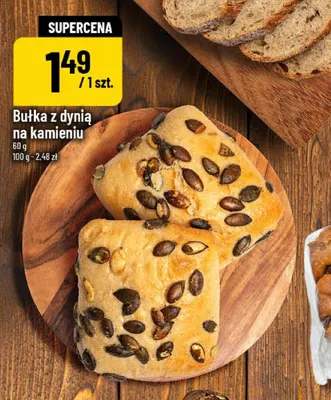 Bułka z dynią na kamieniu promocja w POLOmarket