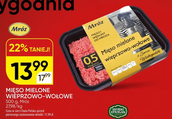 Mięso mielone wieprzowo - wołowe promocja w Chata Polska