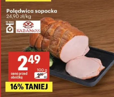Polędwica sopocka Kabanos promocja w Delikatesy Centrum