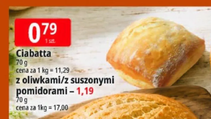 Ciabatta z suszonymi pomidorami promocja w Leclerc
