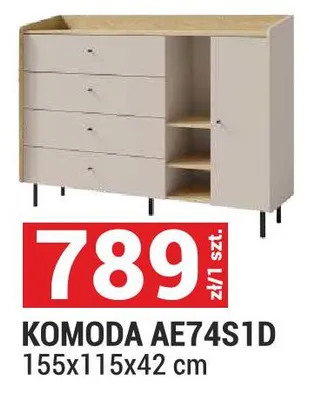 Komoda AE74S1D 155x115x42 cm promocja w Merkury Market