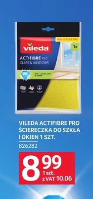 Ściereczka do szkła i okien Vileda Actifibre Pro promocja w Selgros