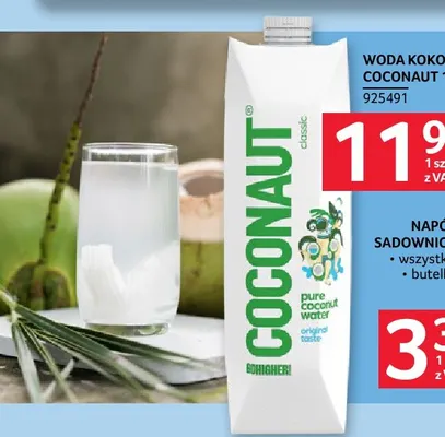 Woda kokosowa Coconaut promocja w Selgros