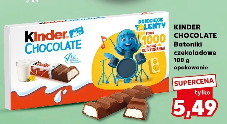 Batoniki czekoladowe promocja w Kaufland