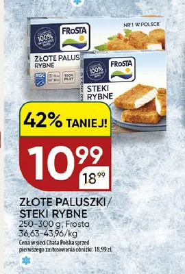 Złote paluszki rybne Frosta promocja w Chata Polska