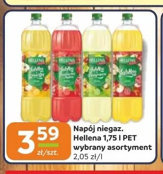 Napój niegazowany Hellena jabłko-brzoskwinia promocja w Gama
