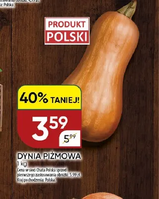 Dynia piżmowa promocja w Chata Polska