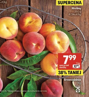 Brzoskwinie promocja w Delikatesy Centrum