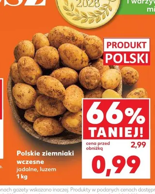 Ziemniaki wczesne polskie promocja w Kaufland