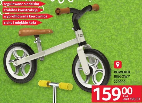 Rowerek biegowy promocja w Selgros