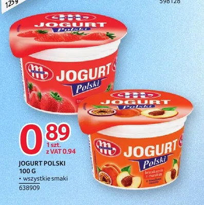 Jogurt Polski truskawkowy Mlekovita promocja w Selgros