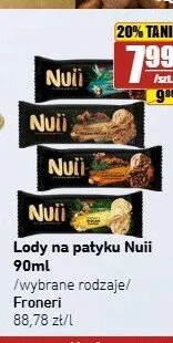 Lody na patyku Nuii promocja w API Market
