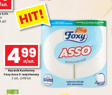 Ręcznik kuchenny Foxy Asso 2-warstwowy promocja w emma MARKET