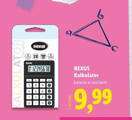 Kalkulator Rexus promocja w Lidl