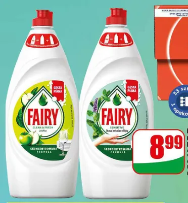 Płyn do mycia naczyń Fairy Sensitive Drzewo Herbaciane i Mięta promocja w Dino