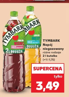 Napój niegazowany jabłko mięta Tymbark promocja w Kaufland