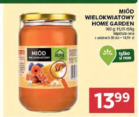 Miód wielokwiatowy HOME GARDEN 900g promocja w Stokrotka
