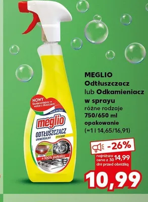 Odtłuszczacz lub Odkamieniacz w sprayu MEGLIO promocja w Kaufland