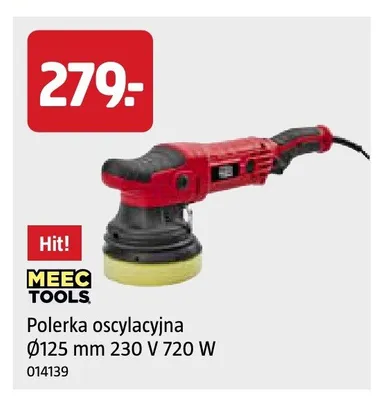 Polerka oscylacyjna MEEC TOOLS Ø125mm 230V 720W promocja w Jula