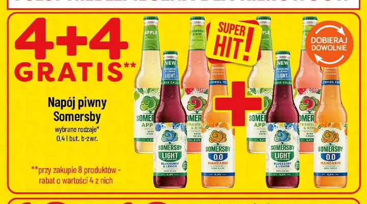 Napój piwny Somersby Strawberry & Kiwi promocja w POLOmarket