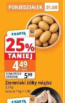 Ziemniaki żółty miąższ promocja w Leclerc