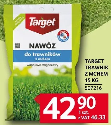 Nawóz Target do trawników 15 kg promocja w Selgros