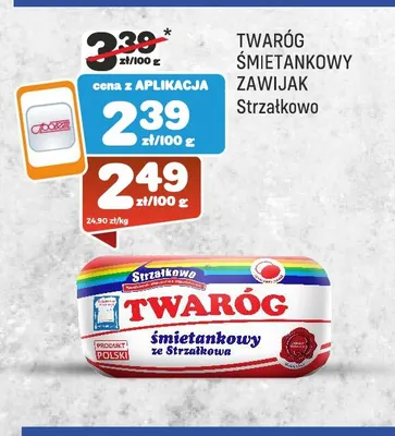 Twaróg śmietankowy zawijak Strzałkowo promocja w Społem Praga