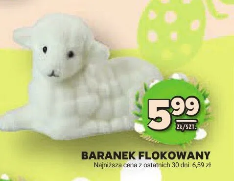 Baranek flokowany promocja w Stokrotka