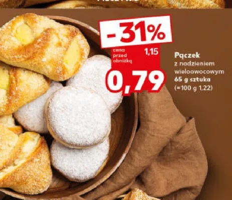 Pączek z nadzieniem wieloowocowym promocja w Kaufland