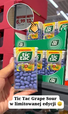 Drażetki Tic Tac Grape Sour promocja w Lidl