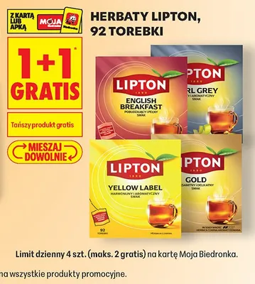 Herbata Lipton English Breakfast promocja w Biedronka