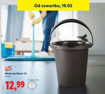Wiadro plastikowe promocja w Lidl