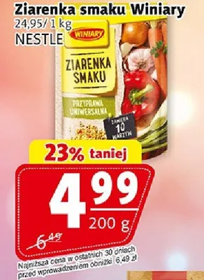 Ziarenka smaku Winiary promocja w Prim Market