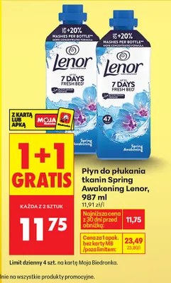 Płyn do płukania tkanin Spring Awakening Lenor promocja w Biedronka