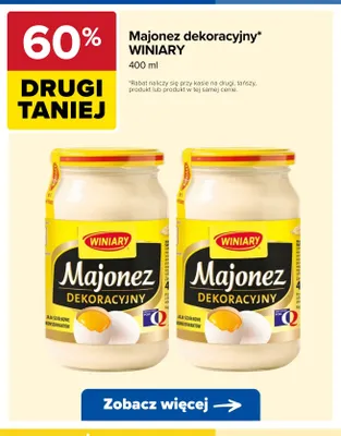 Majonez dekoracyjny WINIARY promocja w Carrefour