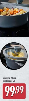 Garnek aluminiowy z pokrywką śr. 24 cm promocja w Aldi
