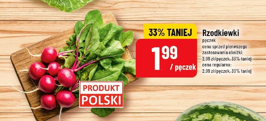 Rzodkiewki polskie promocja w POLOmarket