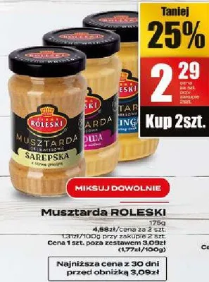 Musztarda promocja w Supeco
