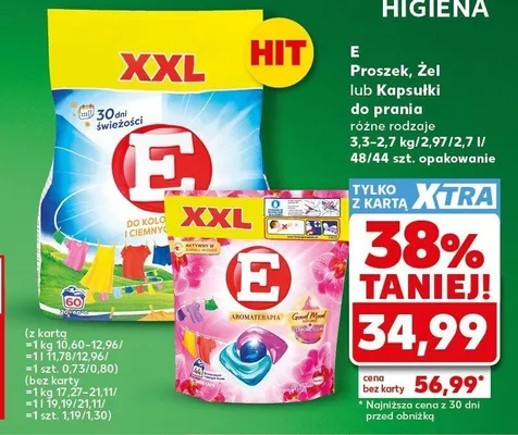 Proszek do prania E promocja w Kaufland
