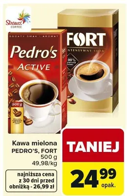 Kawa mielona Fort promocja w Carrefour Market