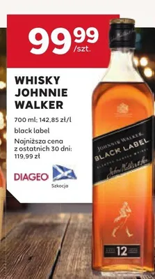Whisky Johnnie Walker black label promocja w Stokrotka