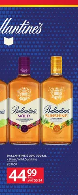 Likier Ballantine's Wild 30% promocja w Selgros