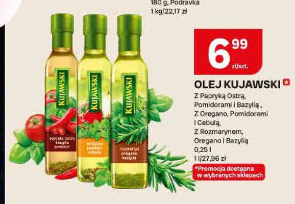 Olej rzepakowy Kujawski z papryką ostrą pomidorami i bazylią promocja w Chorten