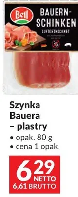 Szynka Bauera – plastry Bell promocja w Makro