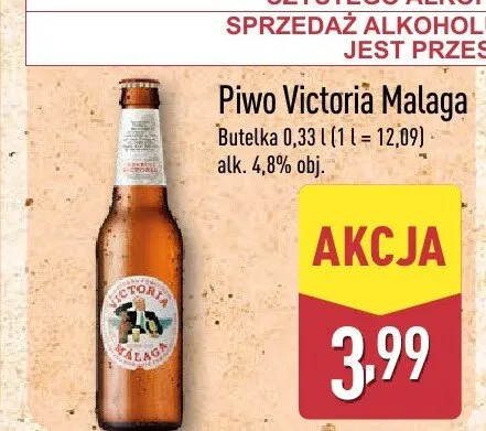 Piwo Victoria Malaga promocja w Aldi