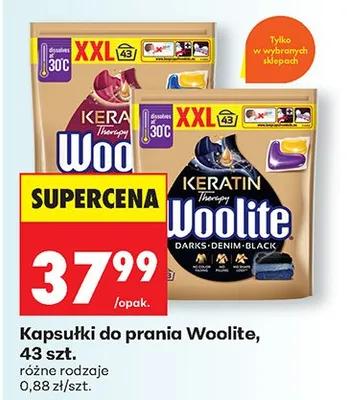 Kapsułki do prania Woolite promocja w Biedronka